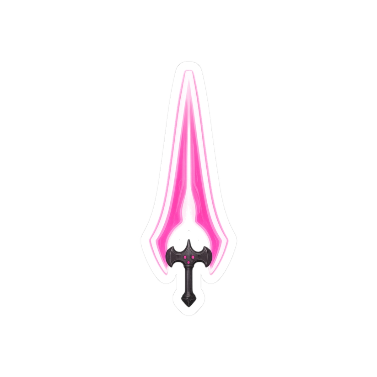 Pink Energy Sword Sticker | Bold Vinyl Decal - alternate angle 3, merchandise