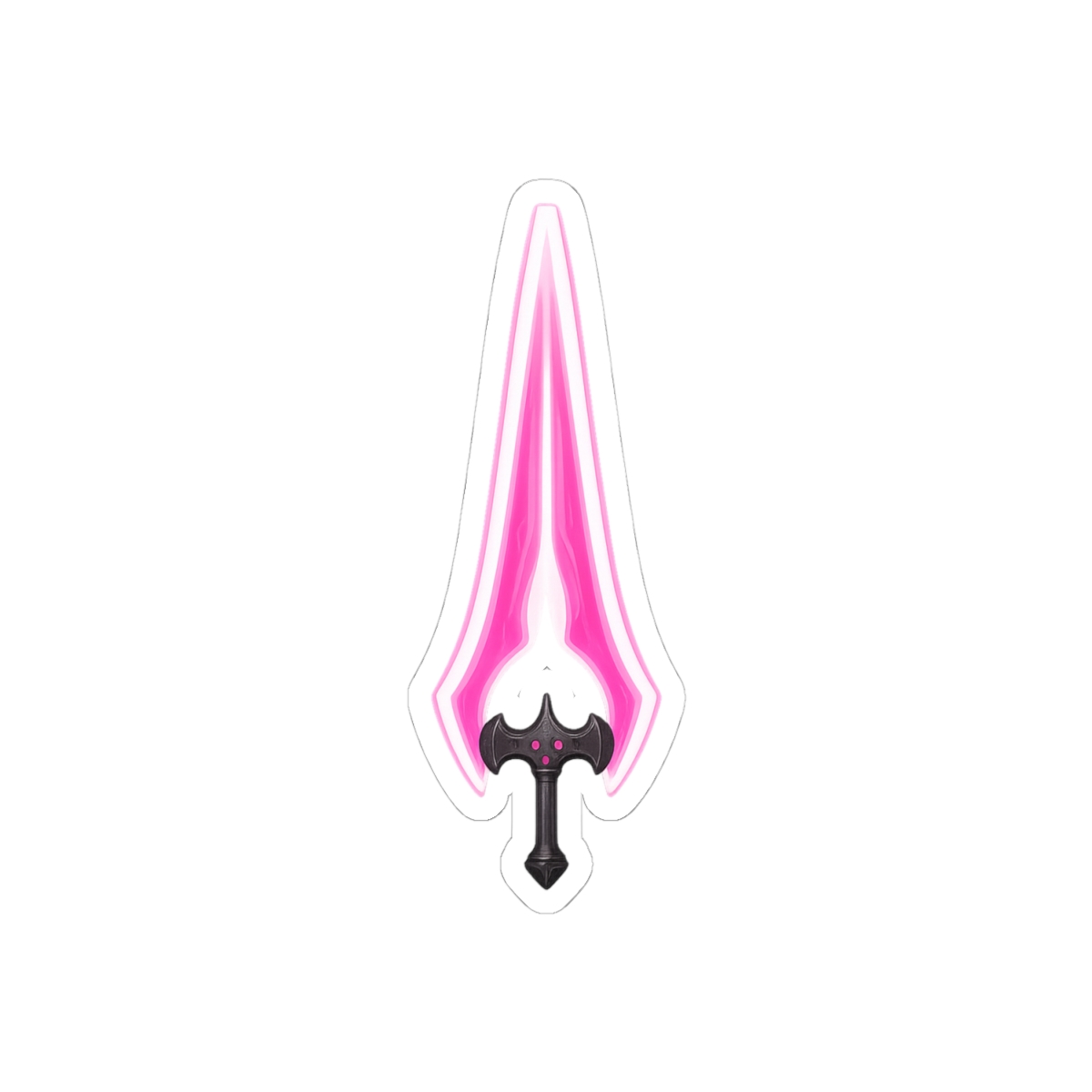 Pink Energy Sword Sticker | Bold Vinyl Decal - alternate angle 2, merchandise
