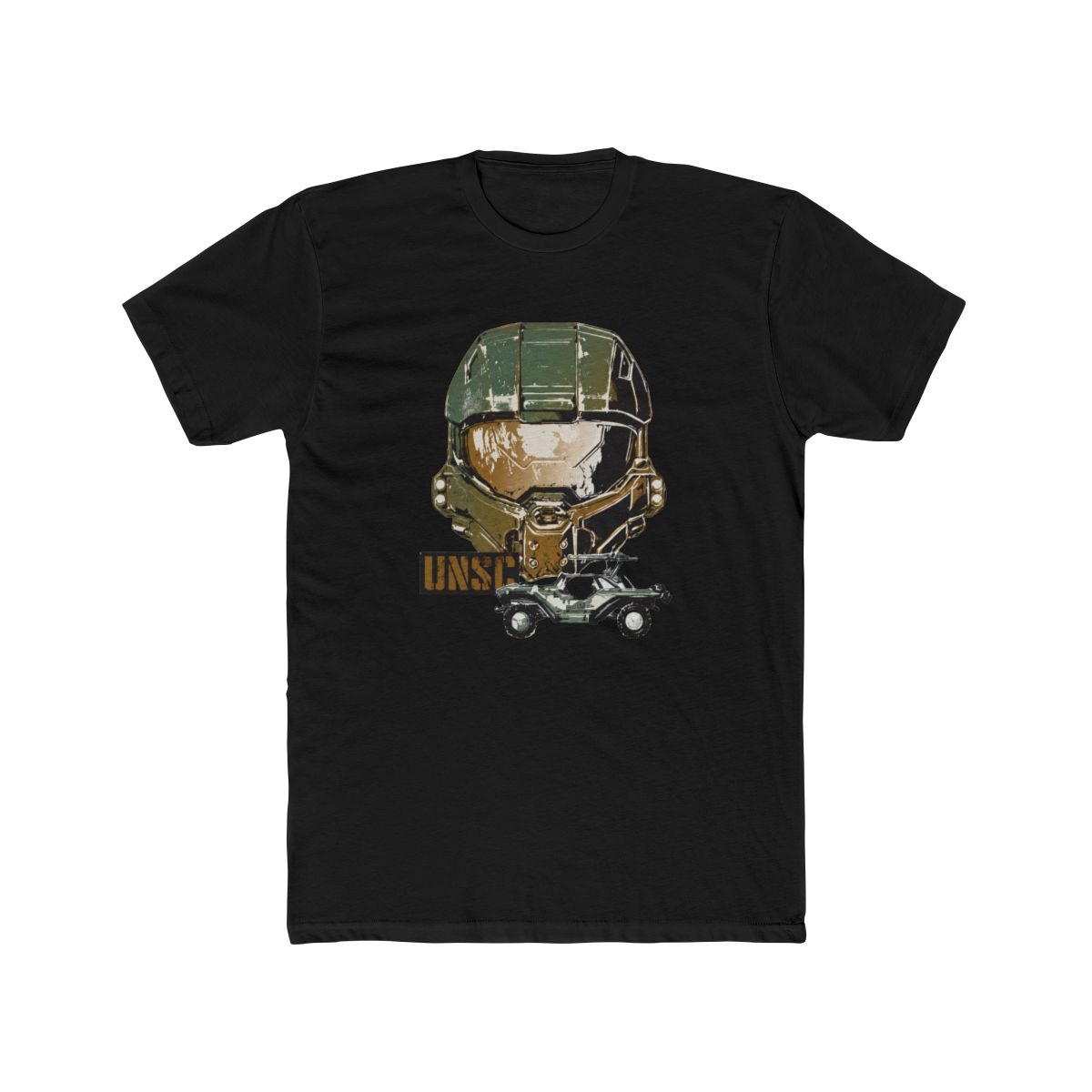 Bioworld Halo Master Chief and Warthog Tofu T Shirt-XL White