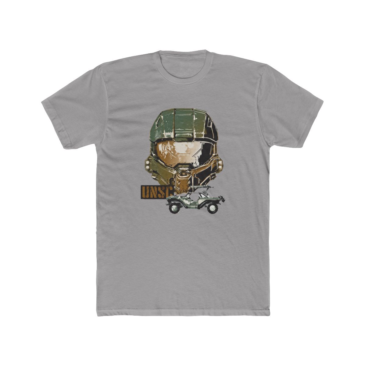 Bioworld Halo Master Chief and Warthog Tofu T Shirt-XL White - alternate angle 2, merchandise