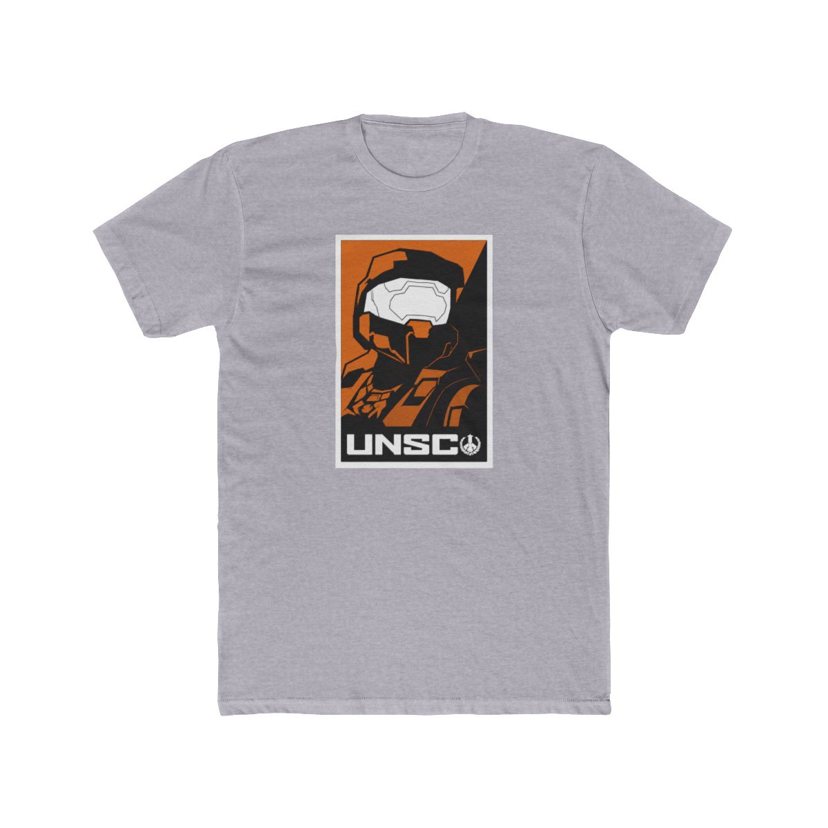Halo Infinite UNSC Soldier Poster Art Crew Neck Short Sleeve Black T Shirt - alternate angle 5, merchandise