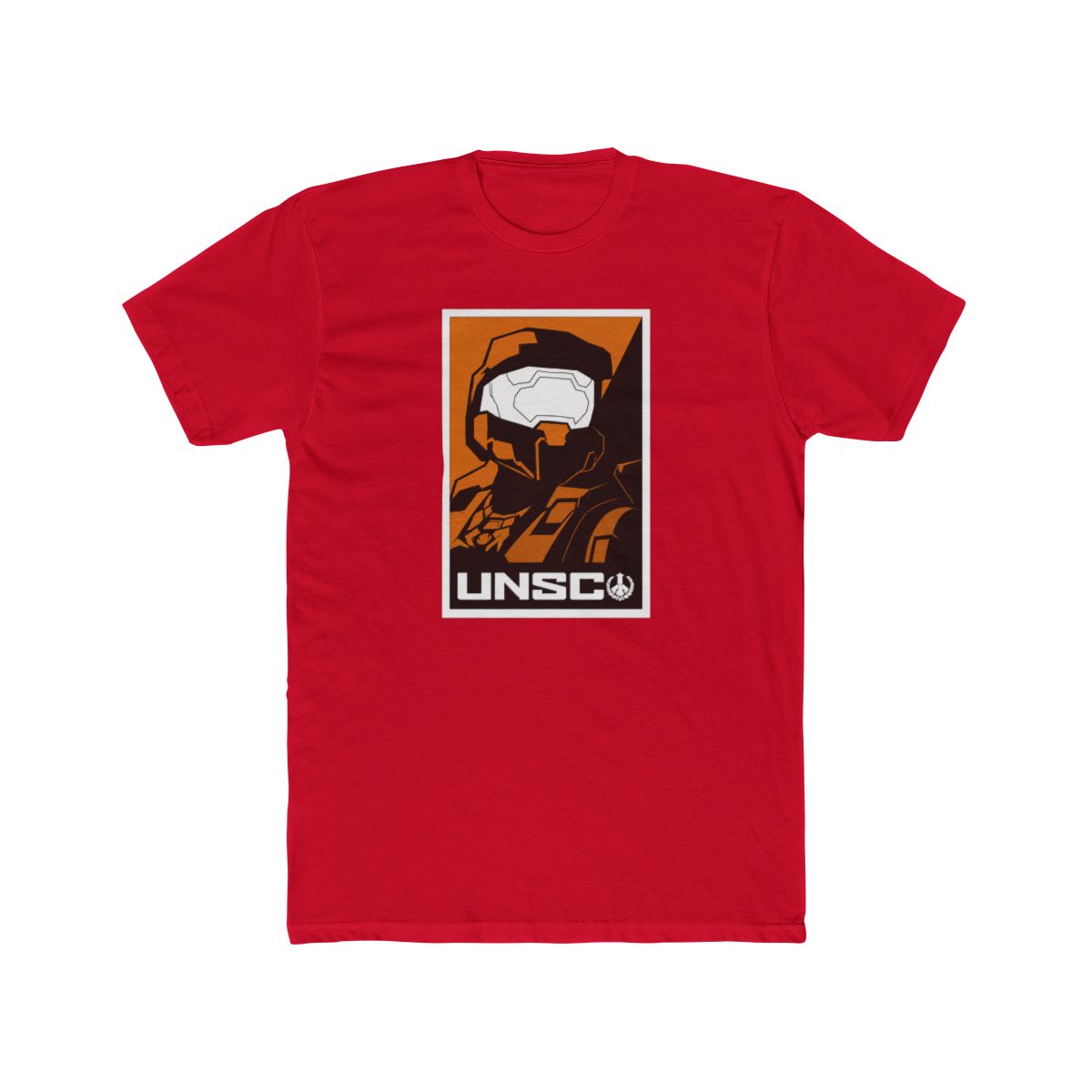 Halo Infinite UNSC Soldier Poster Art Crew Neck Short Sleeve Black T Shirt - alternate angle 3, merchandise