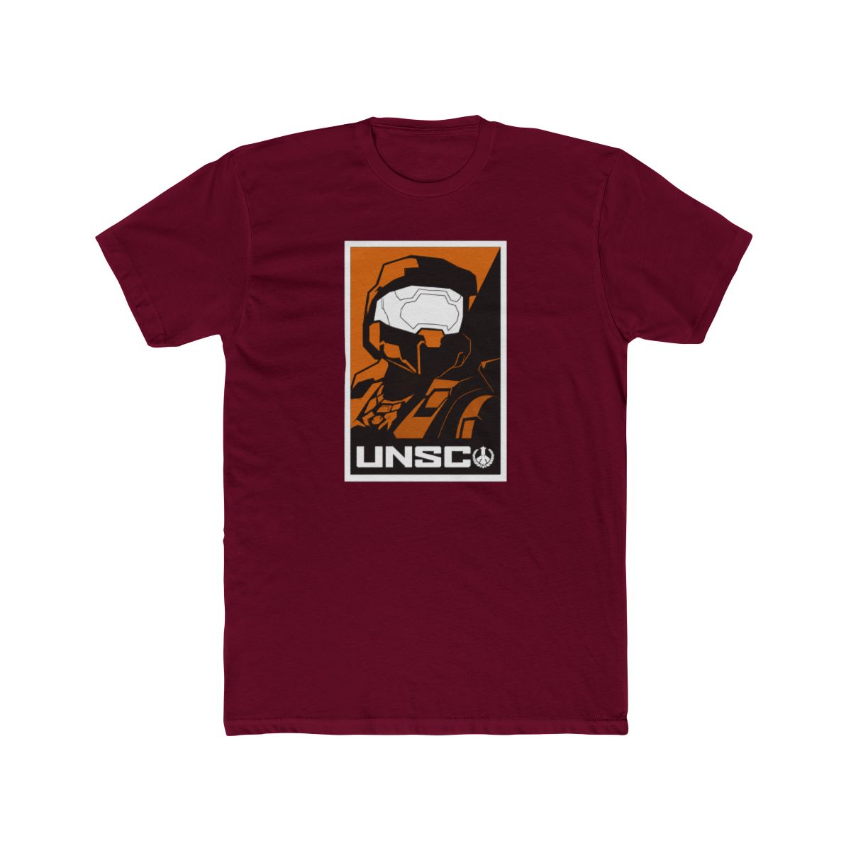 Halo Infinite UNSC Soldier Poster Art Crew Neck Short Sleeve Black T Shirt