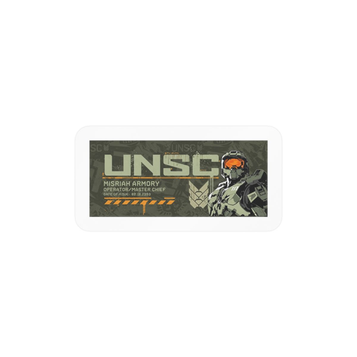 Halo UNSC Adhesive Vinyl Decal - Iconic Halo Sticker for Laptop, Car or Water Bottle | Halo Gear - Official Stickers merchandise
