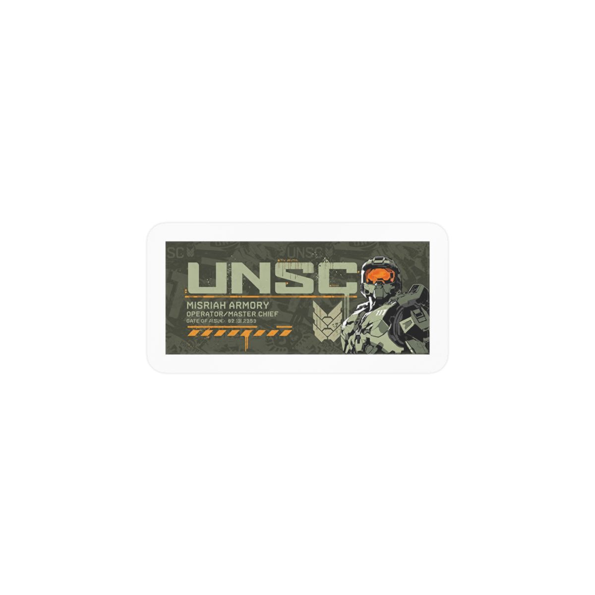 Halo UNSC Adhesive Vinyl Decal - Iconic Halo Sticker for Laptop, Car or Water Bottle | Halo Gear