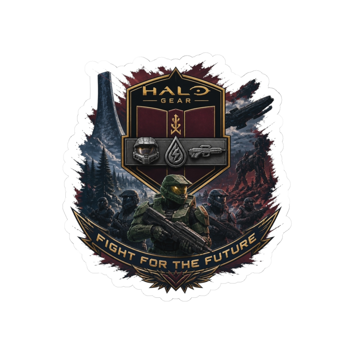 Halo Gear "Fight for the Future" Sticker