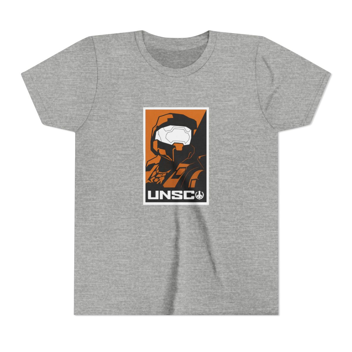 Halo Infinite UNSC Soldier Poster Art Crew Neck Short Sleeve Black Kids T Shirt
