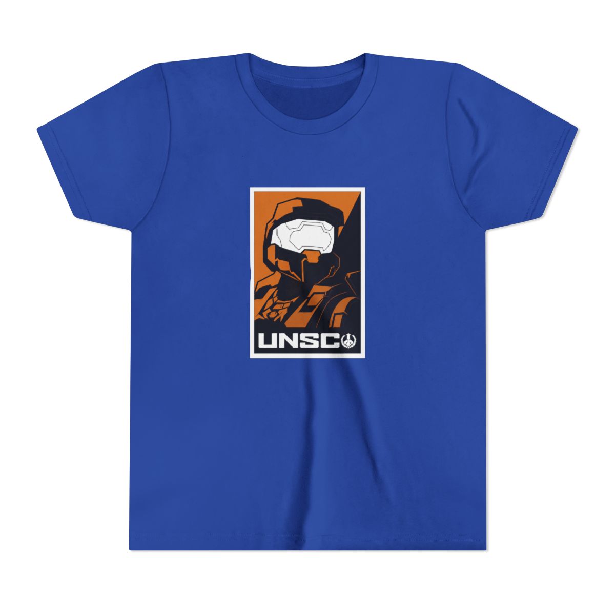 Halo Infinite UNSC Soldier Poster Art Crew Neck Short Sleeve Black Kids T Shirt - alternate angle 3, merchandise