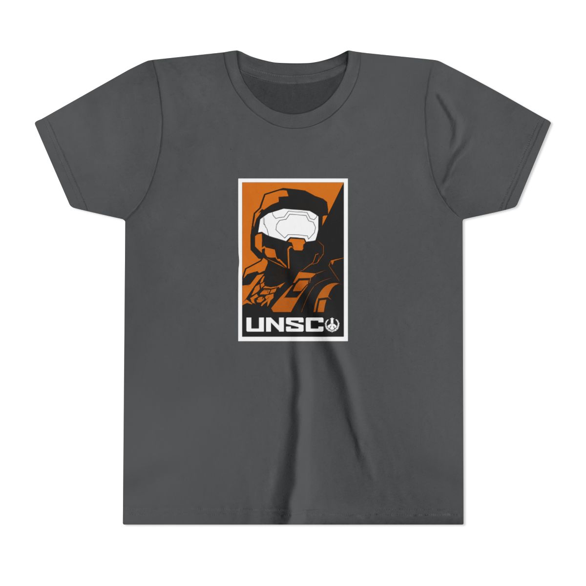 Halo Infinite UNSC Soldier Poster Art Crew Neck Short Sleeve Black Kids T Shirt - alternate angle 4, merchandise